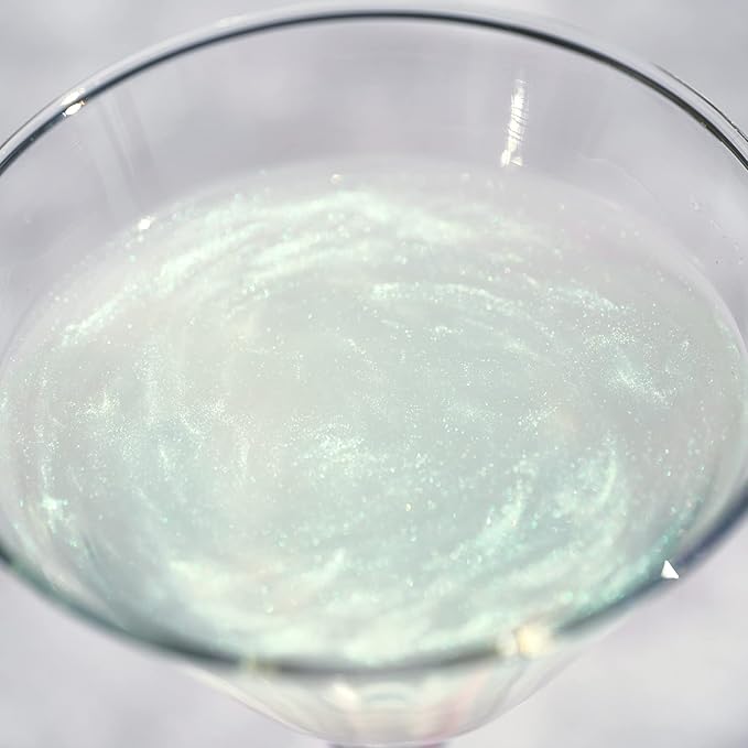 Green Iridescent BREW GLITTER Edible Glitter For Drinks, Cocktails, Beer, Garnish Glitter & Beverages | 100% Edible & Food Grade | Vegan, Gluten, Nut Free (50g, Green Iridescent)