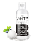 Gel Food Coloring - 4.5oz Vivid Food Coloring Gel for Baking, Cake Decorating, Cookie, Fondant, Macaron - Tasteless Concentrated Edible Food Color Dye for Icing, Slime, Drinks, DIY Crafts (White)