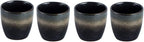 Ceramic Tea Cup, Kung Fu Tea set, Coffee Cup, Yerba Mate Set 4-piece companion cup set (Gradient color)