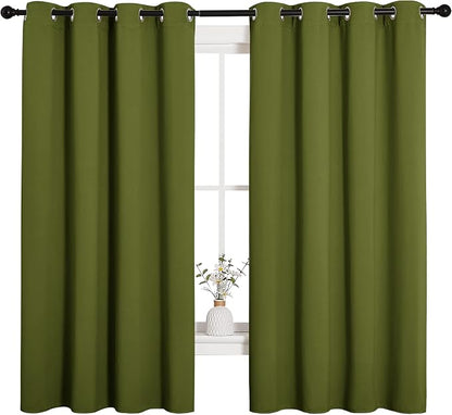 NICETOWN Bedroom Curtain Panels Blackout Draperies, Thermal Insulated Solid - Image 2