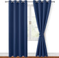 Blackout Curtains for Bedroom, 52 x 96 Inches Long, 2 Panels | Thermal by Hiasan