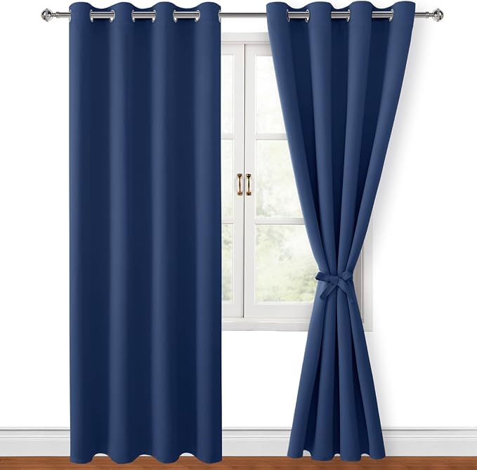 Blackout Curtains for Bedroom, 52 x 84 Inches Long, 2 Panels | Thermal - Image 8