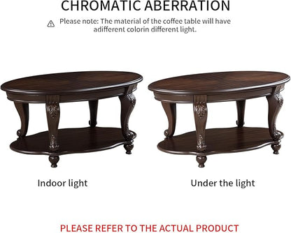 LKTART Wood Coffee Table Set - Image 9