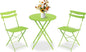 GarveeLife 3 Piece Patio Bistro Set, Folding Patio Bistro Table and Chairs Set by GarveeLife