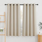 NICETOWN Linen Curtains Taupe 63 inch Long by NICETOWN
