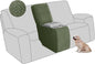 ALIECOM Recliner Sectional Couch Covers L Shape Stretch Corner Reclining by ALIECOM