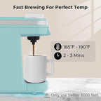 CHULUX Mini Coffee Maker for K Capsule, Single Serve Coffee Maker for One Cup Americano, Lightweight Pod Coffee Machine, Aqua
