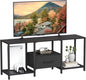 JARHETUN TV Stand with Fabric Drawer by JARHETUN