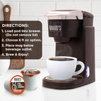 Maud's Decaf Dark Roast Coffee Pods, 200 ct, Decaffeinated Recyclable Single Serve Pods – 100% Arabica Coffee, Compatible with Keurig K Cups Maker