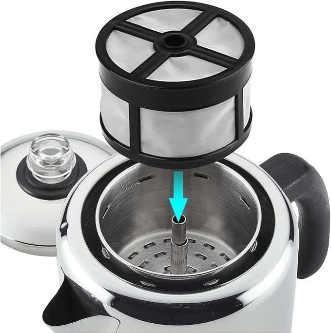 Anbige Replacement Parts Re-useable Coffee Filter,Compatible with most 7-14 Cup coffee maker Pot