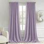 MIULEE Lilac Back Tab Blackout Curtains 52x96 Inch Long 2 Panels Set | Rod by MIULEE