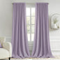 MIULEE Lilac Back Tab Blackout Curtains 52x102 Inch Long 2 Panels Set | Rod by MIULEE