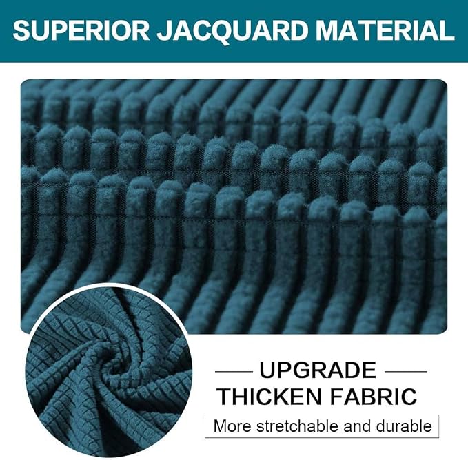 Turquoize 2 Piece Chair Covers Chair Slipcovers - Image 3