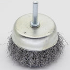 9-Piece Large Wire Brush Wheel Set - Metal Rust Removal, Polishing, Cleaning - 1/4″ (6mm) Shaft - Removes Burrs, Dust, and Paint - Handles Rough Surfaces - Rotary Tool Accessories