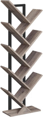 HOOBRO Tree Bookshelf, 9-Tier Bookcase Wooden Shelves, Floor Standing Storage by HOOBRO