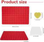 1 Pcs Heart Silicone Chocolate Molds for Gummy, Candy, Small Homemade Treats With Scraper,Gummy Silicone Molds