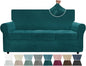 ZNSAYOTX Luxury Velvet Couch Cover 4 Piece Stretch Sofa Covers by ZNSAYOTX