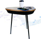 Smart Side Table with Bluetooth Speaker & Wireless Charging Modern End Table by Unknown