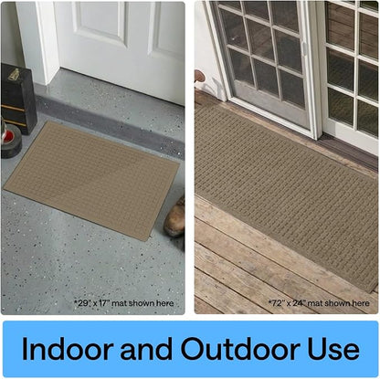 GORILLA GRIP® Ultra Absorbent Front Door Mat Outside Entrance 72x24, Traps Dirt - Image 9