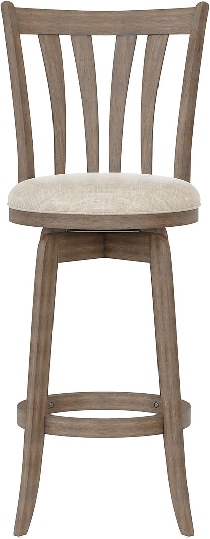 Hillsdale 29.5" Savana Wood Swival Bar Height Stool - Image 5