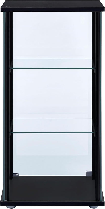 Coaster Home Furnishings Cyclamen 34-inch 3-Tier Clear Tempered Glass Curio - Image 7