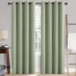 MIULEE 100% Blackout Linen Curtains by MIULEE