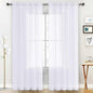 SpaceDresser Sheer Voile Window Treatment Rod Pocket Curtain Panels by SpaceDresser