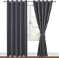 Blackout Curtains for Bedroom, 60 x 84 Inches Long, Dark Grey | Thermal by Hiasan