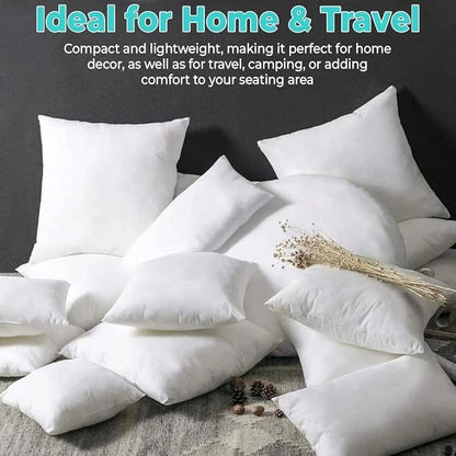 QUBA LINEN Throw Pillow Inserts, 22x22 Inches - Image 7