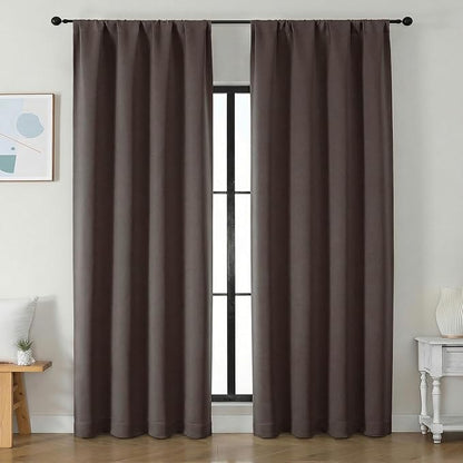 Simplebrand Chocolate Blackout Curtains by Simplebrand