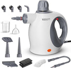 Multi-Surface Handheld Pressurized Steam Cleaner with 13 PCS Accessory ，Portable Steamer for Cleaning, Multipurpose Steam Cleaner for Home/Car/Bathroom/Grease/Upholstery/Floor/Grout and More (White)