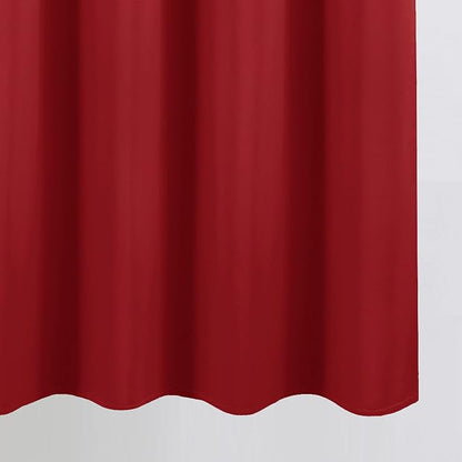 Blackout Curtains 66 x 84 inch/Bright Red Curtains Set of 2 Panels/Thermal - Image 9