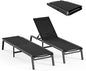 Patio Chaise Lounge Chair, Foldable Lounge Chair by CIOKEA