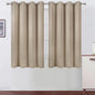 Khaki Thermal Blackout Curtains/52 x 54 Inch/Set of 2 Panels Room Darkening by Lemomo