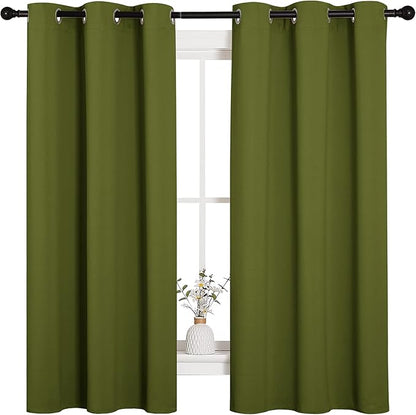 NICETOWN Christmas Window Decoration Thermal Insulated Solid Grommet Blackout by NICETOWN