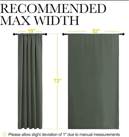NICETOWN Bedroom Curtains Blackout Draperies - Image 7