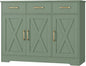 HOSTACK Modern Farmhouse Buffet Sideboard Cabinet, Barn Doors Storage Cabinet by HOSTACK