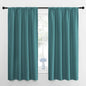 NICETOWN Kitchen Curtains, Short Blackout Curtains & Drapes, Sea Teal, Thermal by NICETOWN