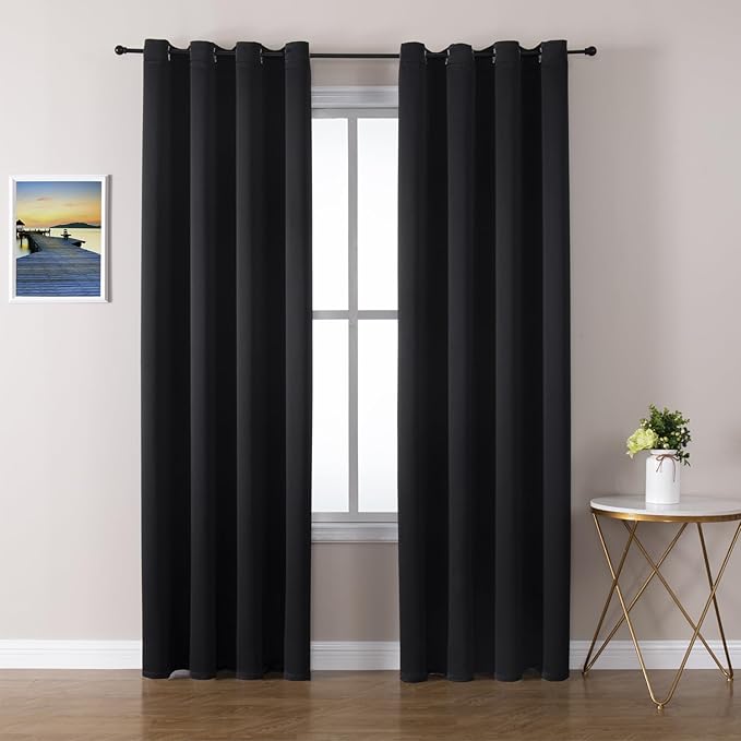 ChrisDowa Blackout Curtains for Bedroom and Living Room 120 Inches Long | 2 by ChrisDowa