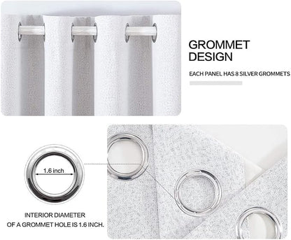 MIULEE 100% Blackout Linen Curtains - Image 4