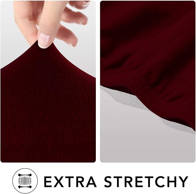 PureFit Super Stretch Chair Covers Fleece Couch Covers - Image 4