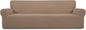 Easy-Going Stretch 4 Seater Oversized Sofa Couch Cover Camel | 1-Piece Extra by Easy-Going