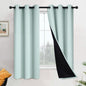 Yakamok 100% Blackout Lined Panels, Room Darkening Thermal Insulated Blackout by Yakamok