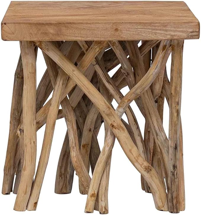 Brown Coffee Table Recycled Wood Table - Image 3