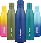 BJPKPK 25oz Insulated Water Bottle Double Wall Vacuum Insulated Stainless Steel Water Bottles for Spots Keep Cold and Hot,Blue