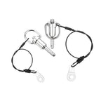 uxcell 1 Pcs Quick Release Pin, 1/4" x 0.6" (Dia. x L) Push-Button Ball Locking Pin, 304 Stainless Steel, Silver