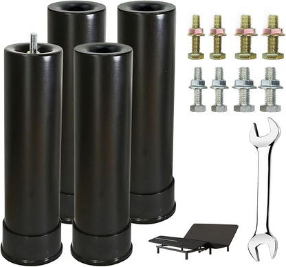 9 Inch Metal Adjustable Bed Base Frame Leg Replacement Heavy Duty Extra Height by Unknown