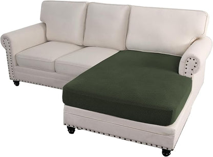 H.VERSAILTEX Sectional Couch Covers 1 Piece Chaise Slipcover L Shape Separate - Image 2
