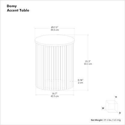 SIMPLIHOME Demy Metal Accent Table - Image 3