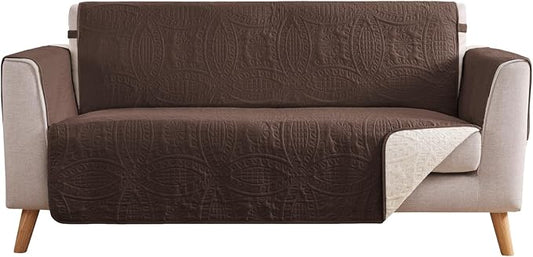Soft Couch Cover 2 Cushion Sofa, Water-Repellent Sofa Slipcovers by Pamhaven